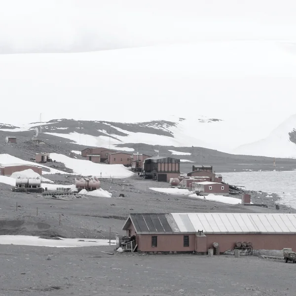 Antártica paisagem fundo vista — Fotografia de Stock