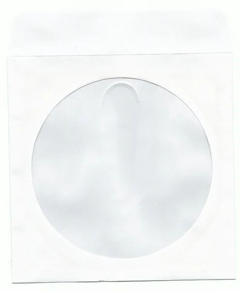 Busta CD isolata su bianco — Foto Stock
