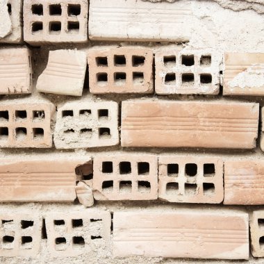hasarlı tuğla duvar arka plan 