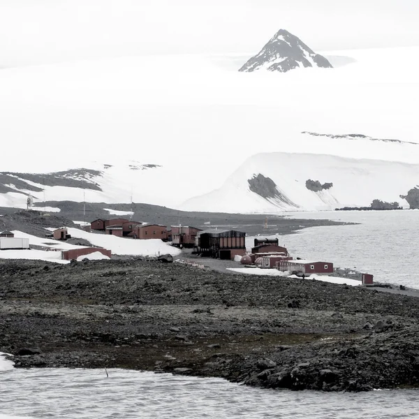 Antártica paisagem fundo vista — Fotografia de Stock