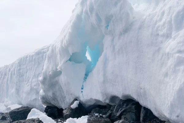 Antártica paisagem fundo vista — Fotografia de Stock