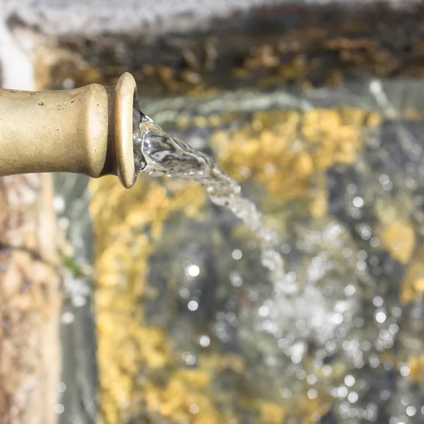 Aged water fountain view