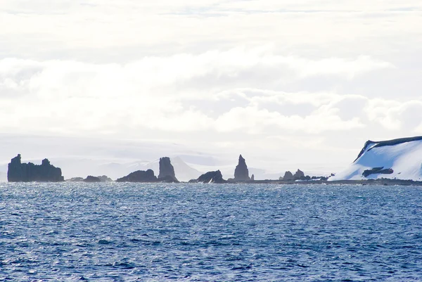 남극 풍경 배경 보기 — 스톡 사진
