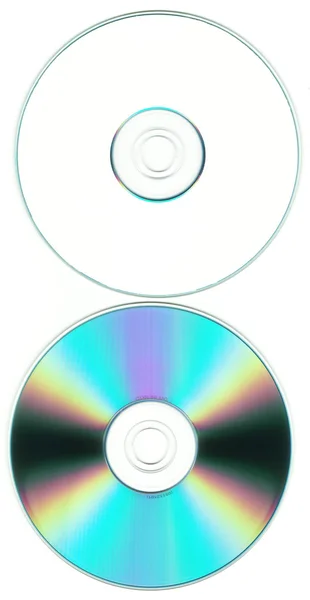 Изолированный силуэт CD или DVD — стоковое фото