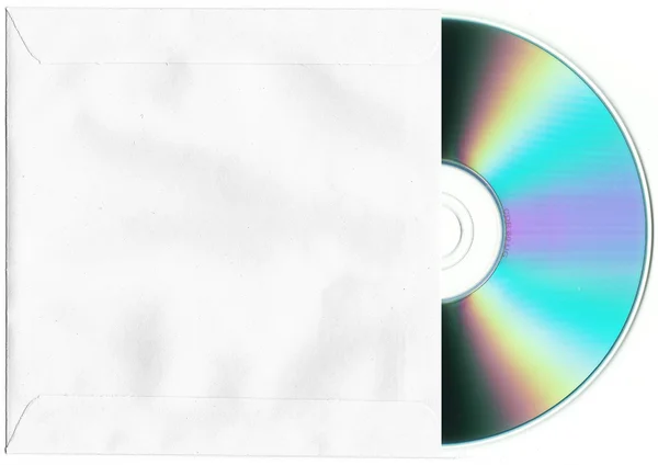 Isolated CD or DVD silhouette — Stock fotografie