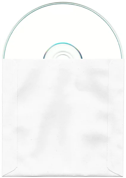 Isolated CD or DVD silhouette — 图库照片