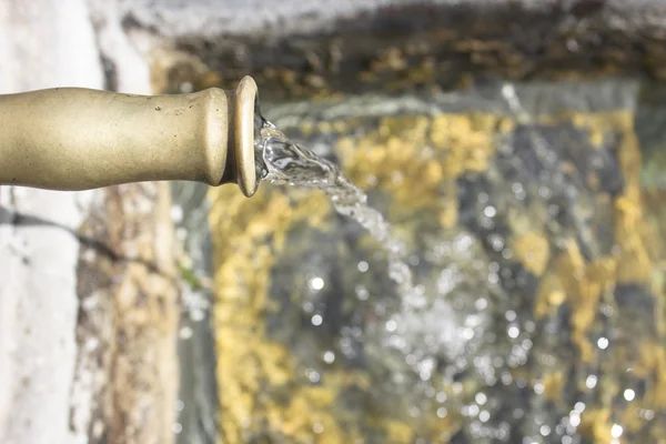 Aged water fountain view from the top — Stock Photo, Image