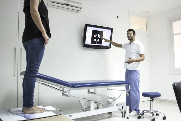 Podiatric clínica interior sobre o trabalho — Fotografia de Stock