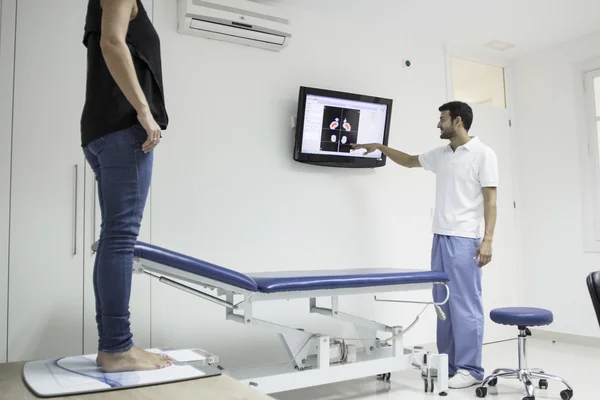 Podiatric clínica interior sobre o trabalho — Fotografia de Stock