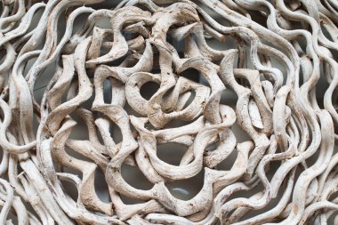 Doğal ahşapla güzel bir desen. Tasarım ve sanat