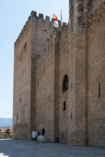 Haupteingang Und Fassade Des Antiken Palastes Des Contestable Medina Pomar — Stockfoto