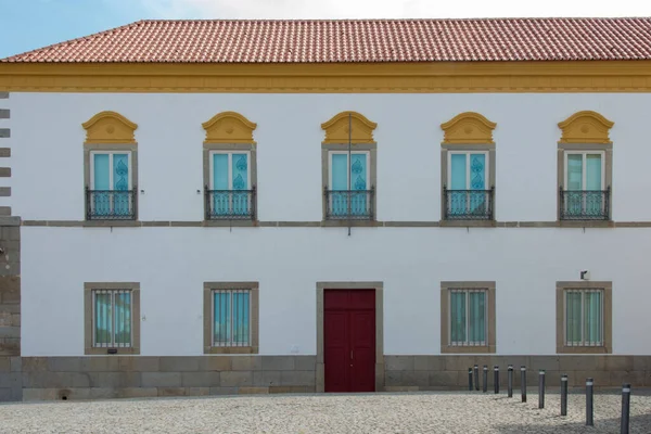 Colorido Edificio Estatal Evora Portugal Europa Biblioteca Pública Aire Libre — Foto de Stock