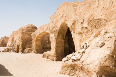 View of Starwars Village - Tatooine- Ong jmel - western Tunisia- Tozeur governorate- Tunisia