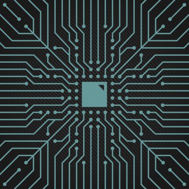 Devre boardconceptual vektör dekor iki