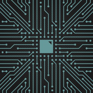 Devre boardconceptual vektör dekor dört