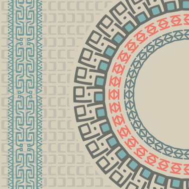 Kabile dekorasyon soyut öğeler 1 arka plan