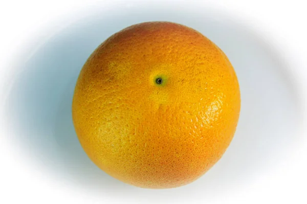 Oranje Oranje Close Witte Achtergrond Citrusvruchten Tropisch Fruit Zoet Geurig — Stockfoto