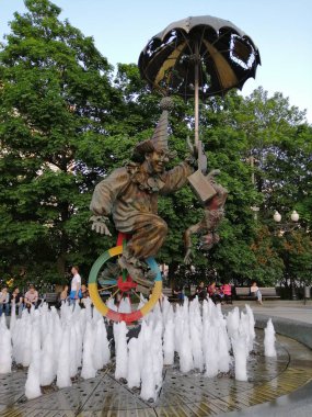 Mocsow 'daki palyaço anıtı.