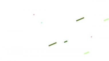 Uzun, renkli çizgiler, sürekli hareket halinde, parlak ve güzel..