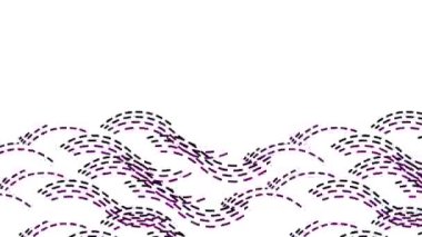 Uzun, renkli çizgiler parlak ve güzel görünerek sürekli hareket ediyor..