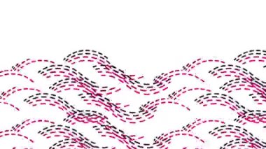 Uzun, renkli çizgiler parlak ve güzel görünerek sürekli hareket ediyor..