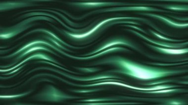 Kıvrımlı dalgalı yüzey sürekli olarak ışığa yansıyor..