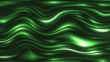 Kıvrımlı dalgalı yüzey sürekli olarak ışığa yansıyor..