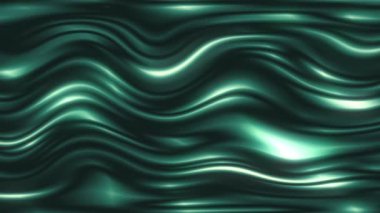 Kıvrımlı dalgalı yüzey sürekli olarak ışığa yansıyor..