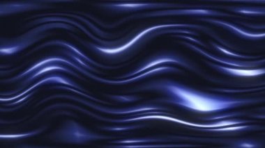 Kıvrımlı dalgalı yüzey sürekli olarak ışığa yansıyor..