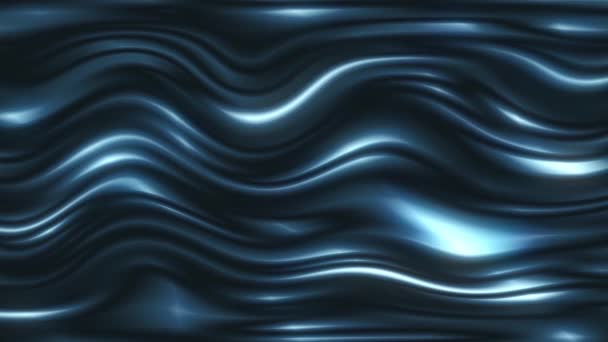 湾曲した波状の表面は光に継続的に反映されます — ストック動画