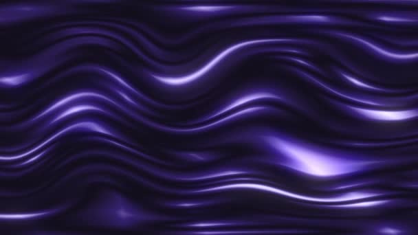湾曲した波状の表面は光に継続的に反映されます — ストック動画