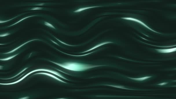 湾曲した波状の表面は連続的に動き バックライトに反映されます — ストック動画