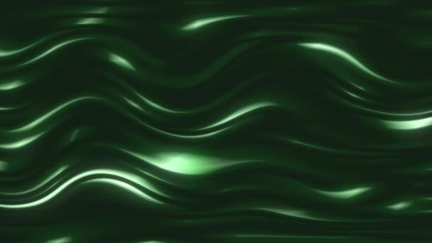 湾曲した波状の表面は連続的に動き バックライトに反映されます — ストック動画