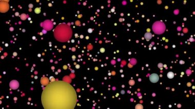 Bölgenin üzerinde sayısız küçük yuvarlak top uçuşuyordu..