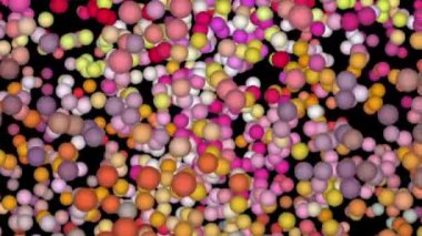 Bölgenin üzerinde sayısız küçük yuvarlak top uçuşuyordu..