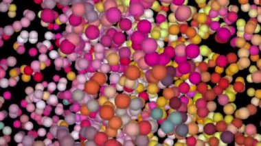 Bölgenin üzerinde sayısız küçük yuvarlak top uçuşuyordu..