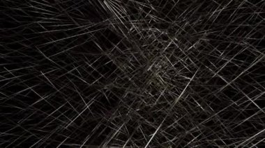 Uzun çizgiler ışığı yansıtan çok sayıda hareketli çizgilerle çakıştı..