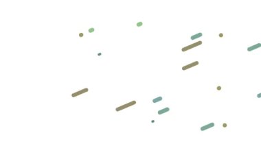 Uzun, renkli çizgiler uyum içinde hareket ediyor, parlak ve güzel görünüyor..