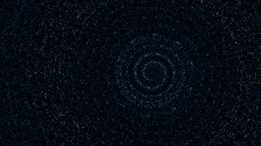 Uzun iplik sürekli olarak spiralin merkezine dolanır..