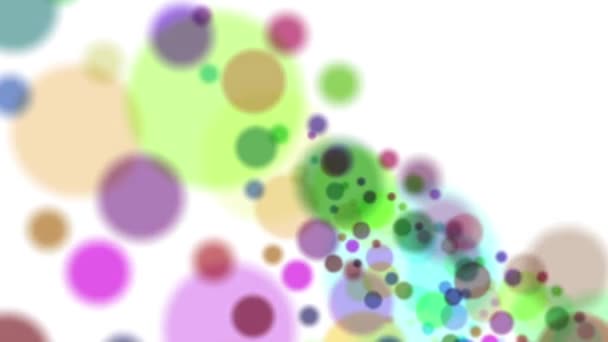 Colorful Circles Continuous Movements Look Cool Beautiful — Stock Video