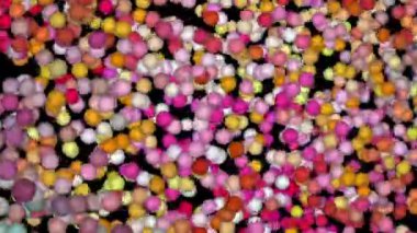 Bölgenin üzerinde sayısız küçük yuvarlak top uçuşuyordu..