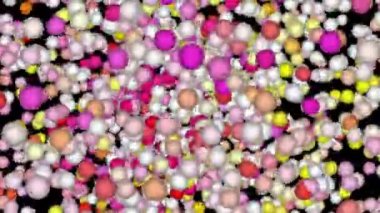 Bölgenin üzerinde sayısız küçük yuvarlak top uçuşuyordu..