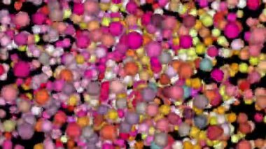 Bölgenin üzerinde sayısız küçük yuvarlak top uçuşuyordu..