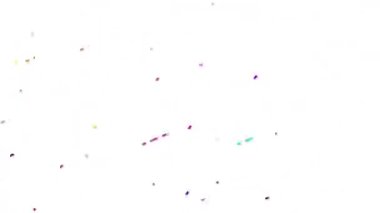 Uzun, renkli çizgiler sürekli hareket ediyor, parlak ve güzel görünüyor..