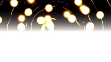 Dairesel ışık sürekli olarak parlak bir arkaplanda hareket eder..