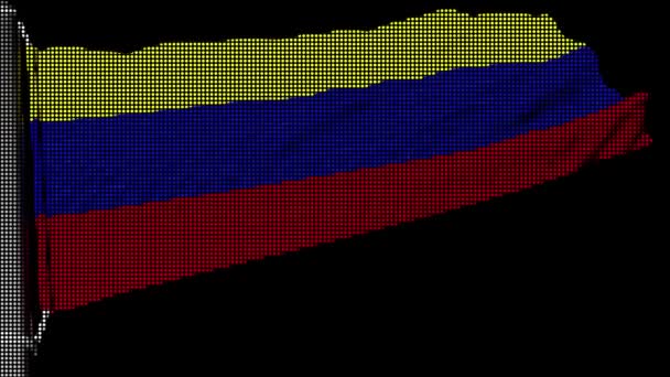 Flaga Litwy Wisiała Stałym Strumieniu Wiatru — Wideo stockowe