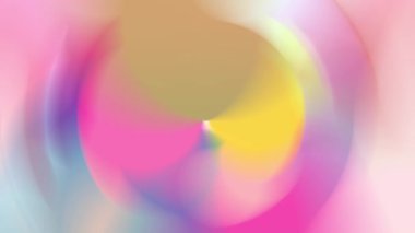 Parlak renkler yavaşça birbirine karışır.