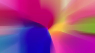 Parlak renkler yavaşça birbirine karışır.