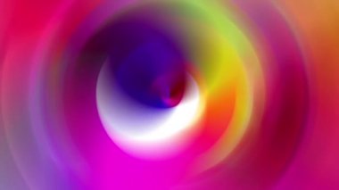 Parlak renkler yavaşça birbirine karışır.