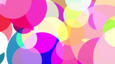 Parlak renkler yavaşça birbirine karışır.